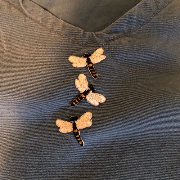 Vtg handmade blue a-line dress 2X 2X? - Picture 5 of 11